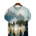 Men's Misty Pine Casual Short Sleeve T-Shirt